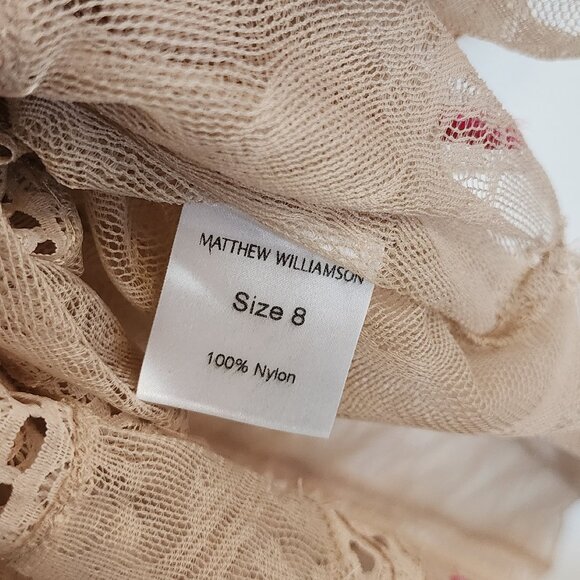 Matthew Williamson Vintage 1920s Flapper Gypsy Lace Embroidered Beaded Dress - Picture 12 of 14